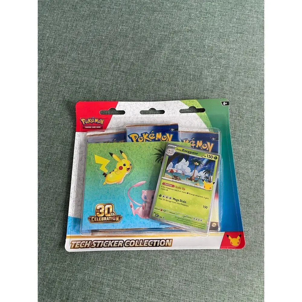 Pokémon TCG 30th Celebration Tech Sticker Collection - Alolan Exeggutor Sealed
